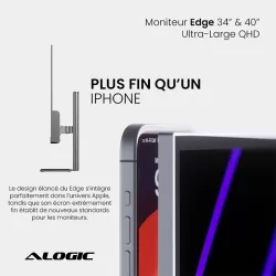Moniteur Panoramique ALOGIC Edge 40" UWQHD