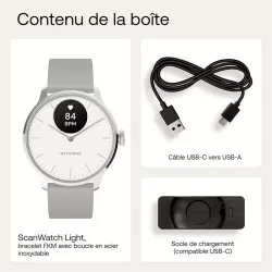Montre Connectée WITHINGS ScanWatch Light 37mm