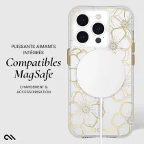 iPhone 15 Pro | Coque MagSafe CASE MATE Floral Gems