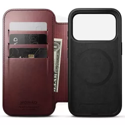 iPhone 17 Pro | Étui MagSafe NOMAD Modern Leather Folio Horween