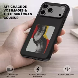 iPhone 17 Pro Max | Coque 4SMARTS à Écran E-Ink Personnalisable