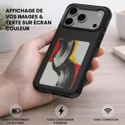 iPhone 17 Pro | Coque 4SMARTS à Écran E-Ink Personnalisable