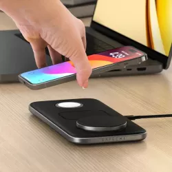 Station Induction SATECHI Qi2 Trio Wireless Charging Pad