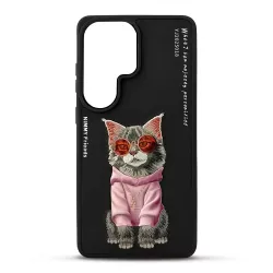 Galaxy S26 Ultra | Coque NIMMY Glasses Cool Cat Broderie 3D