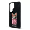 Galaxy S26 Ultra | Coque NIMMY Glasses Cool Cat Broderie 3D