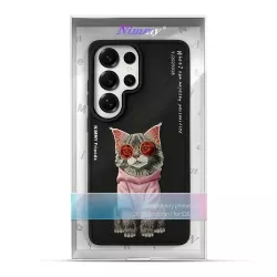 Galaxy S26 Ultra | Coque NIMMY Glasses Cool Cat Broderie 3D