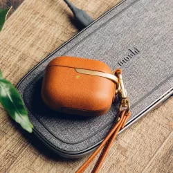 AirPods 3 | Étui MOSHI Pebbo Luxe avec Dragonne Amovible
