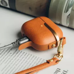 AirPods 3 | Étui MOSHI Pebbo Luxe avec Dragonne Amovible