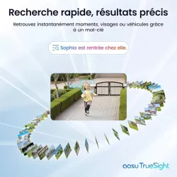 Pack 2 Caméras 4K AOSU SolarCam P1 Max + HomeBase 32GB