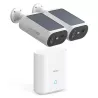 Pack 2 Caméras 4K AOSU SolarCam P1 SE + HomeBase 32GB