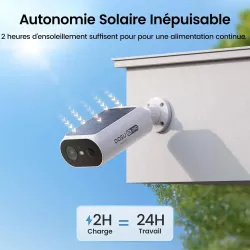 Pack 2 Caméras 4K AOSU SolarCam P1 SE + HomeBase 32GB