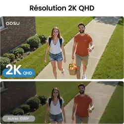 Pack 2 Caméras 4K AOSU SolarCam P1 SE + HomeBase 32GB