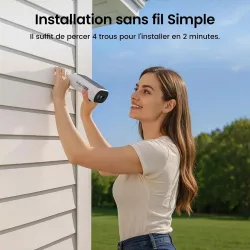 Pack 2 Caméras 4K AOSU SolarCam P1 SE + HomeBase 32GB