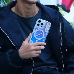 iPhone 17 Pro Max | Coque MagSafe YOUNGKIT Cyberpunk Luminous