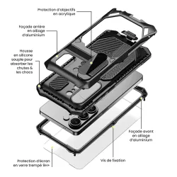 Galaxy S26 Ultra | Coque Intégrale R-JUST Armor X Pro Magnétique