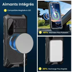 Galaxy S26 Ultra | Coque Intégrale R-JUST Armor X Pro Magnétique