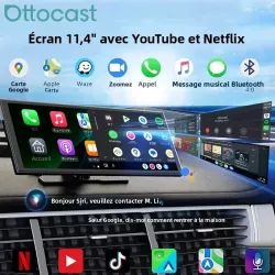 Écran OTTOCAST Ottoscreen Ai 11,4' CarPlay/Android Auto/Android