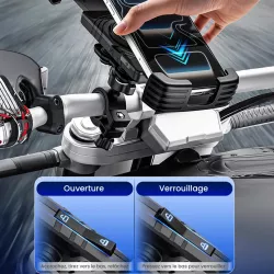 Support Vélo/Moto BLAVEC BVC-01 avec Charge Induction 15W