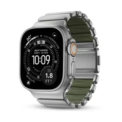 Apple Watch | Bracelet NOMAD Stratos Titane & FKM Forest