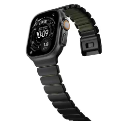 Apple Watch | Bracelet NOMAD Stratos Titane & FKM Forest