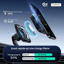 Chargeur MagSafe de Voiture ESR OmniLock CryoBoost Qi2 25W