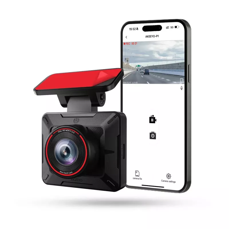 Caméra Dashcam WiFi AKEEYO P1 FHD Grand Angle 120°