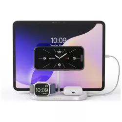 Station Induction ZENS 4-en-1 pour iPad iPhone Apple Watch AirPods