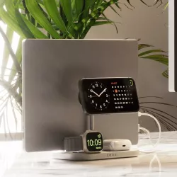Station Induction ZENS 4-en-1 pour iPad iPhone Apple Watch AirPods
