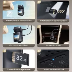 Caméra Dashcam BASEUS PrimeTrip VD1 Pro 4K WiFi GPS