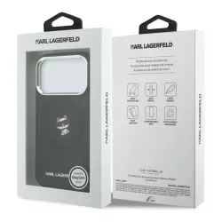 iPhone 17 Pro | Coque MagSafe KARL LAGERFELD Point & Choupette