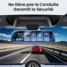 Rétroviseur CarPlay 9,66" 4K KM24 | Dashcam Avant/Arrière