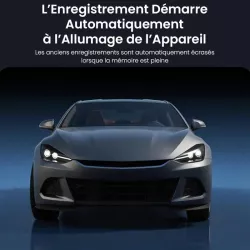 Rétroviseur CarPlay 9,66" 4K KM24 | Dashcam Avant/Arrière