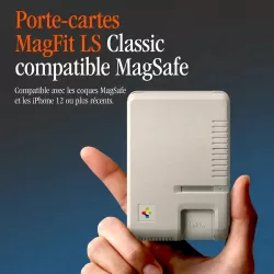Porte-cartes MagSafe SPIGEN Classic LS Inspiration Macintosh
