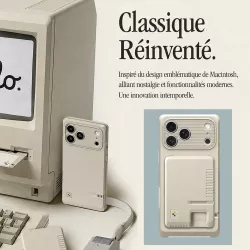 Porte-cartes MagSafe SPIGEN Classic LS Inspiration Macintosh