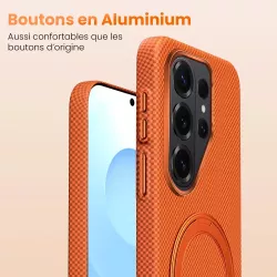 Galaxy S26 Plus | Coque MagSafe SULADA Kevlar Support 360°