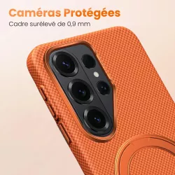 Galaxy S26 Plus | Coque MagSafe SULADA Kevlar Support 360°