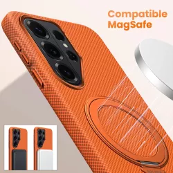 Galaxy S26 Plus | Coque MagSafe SULADA Kevlar Support 360°