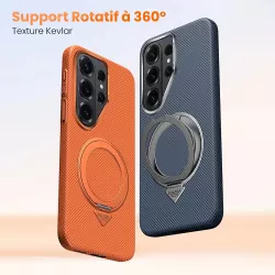 Galaxy S26 | Coque MagSafe SULADA Kevlar Support 360°