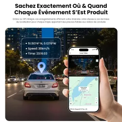 Caméra Dashcam DDPAI Z50 50 Pro GPS Dual 4K & 1080p