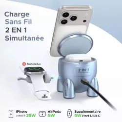 Chargeur Induction MagSafe UGREEN Uno 2-en-1