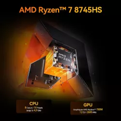 Mini PC GEEKOM A8 Ryzen 7 8745HS 16Go 1To