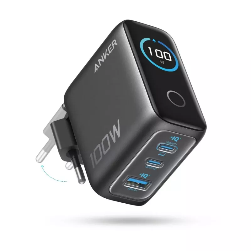 Chargeur Mural ANKER GaN Smart Display 100W