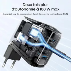 Chargeur Mural ANKER GaN Smart Display 100W