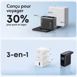 Chargeur Mural ANKER GaN Smart Display 100W