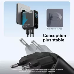 Chargeur Mural ANKER GaN Smart Display 100W