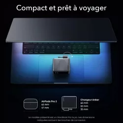 Chargeur GaN ANKER Prime 160W | 3 Ports USB-C | Écran Smart