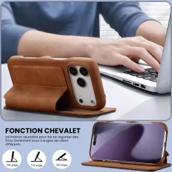 iPhone 17 Pro Max | Étui Portefeuille LC.IMEEKE Hon Ancient