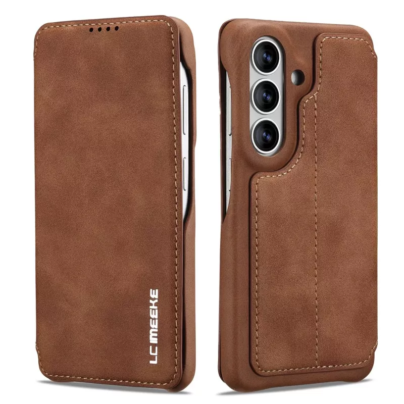 Galaxy S26 Plus | Étui Portefeuille LC.IMEEKE Imitation Daim