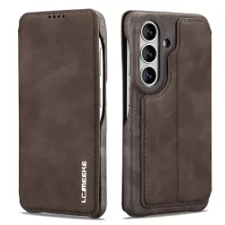 Galaxy S26 Plus | Étui Portefeuille LC.IMEEKE Imitation Daim