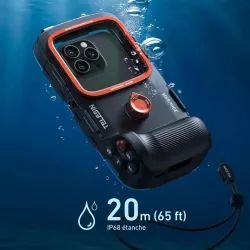 Caisson Étanche 20 Mètres TELESIN P4 pour Smartphone de 5,4 à 6,9''